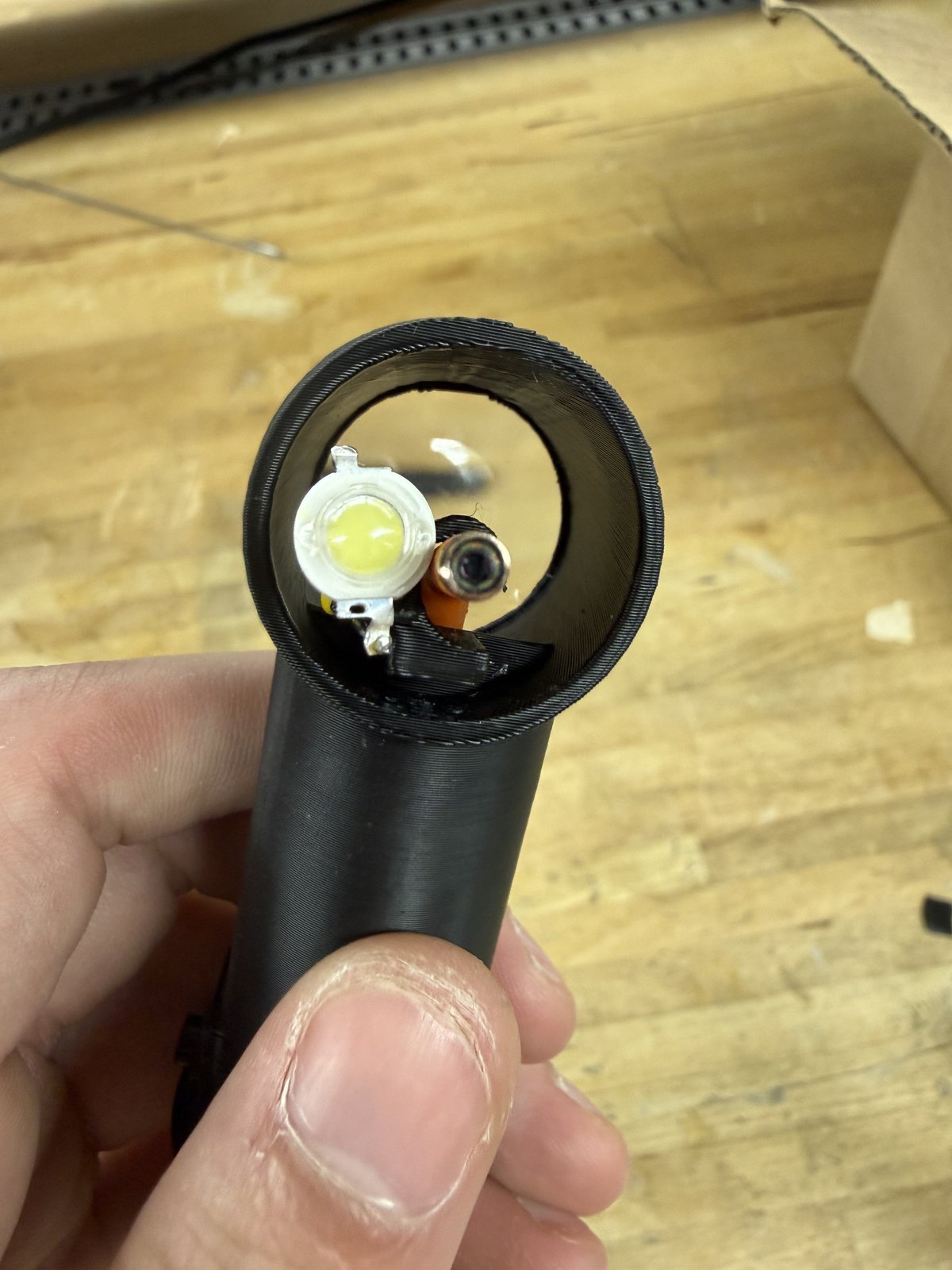Supplemental LED integrated in the head
